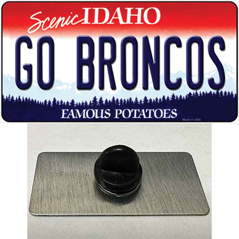 Go Broncos Novelty Metal Hat Pin