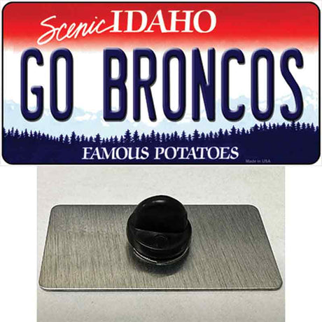 Go Broncos Novelty Metal Hat Pin