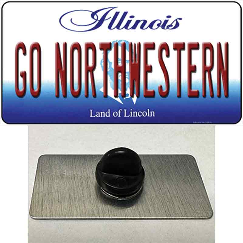 Go Northwestern Novelty Metal Hat Pin