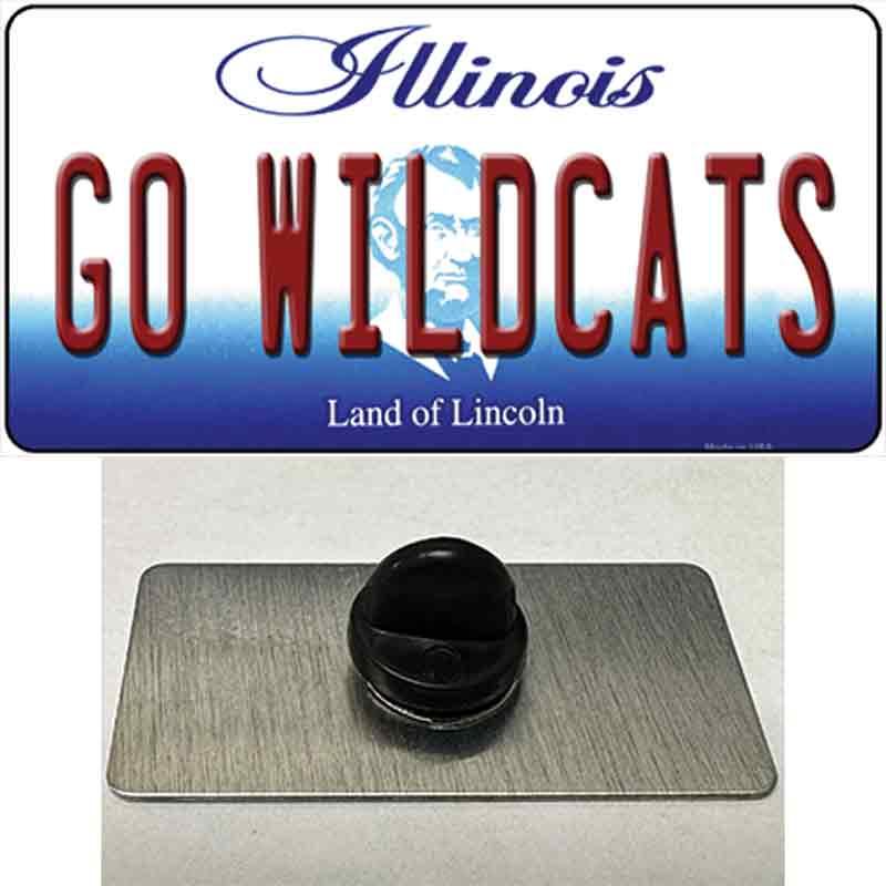 Go Wildcats Illinois Novelty Metal Hat Pin