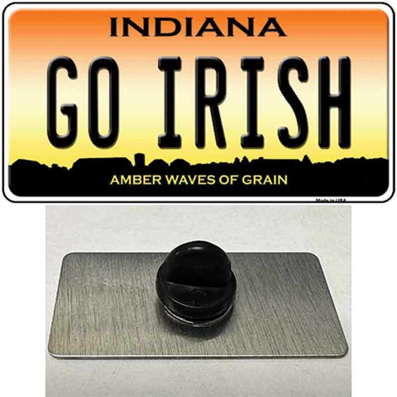 Go Irish Novelty Metal Hat Pin Tag