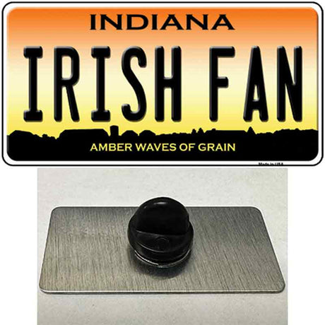 Irish Fan Novelty Metal Hat Pin Tag