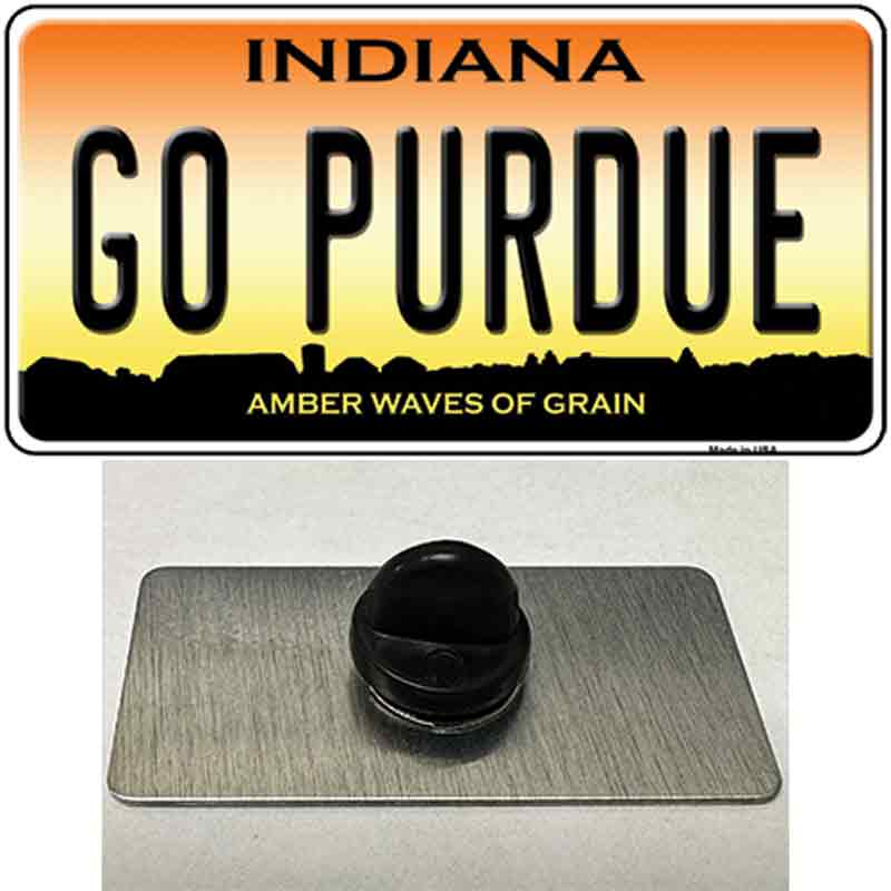 Go Purdue Novelty Metal Hat Pin Tag