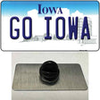 Go Iowa Novelty Metal Hat Pin Tag