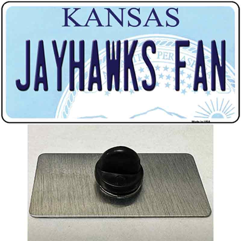 Jayhawks Fan Novelty Metal Hat Pin Tag