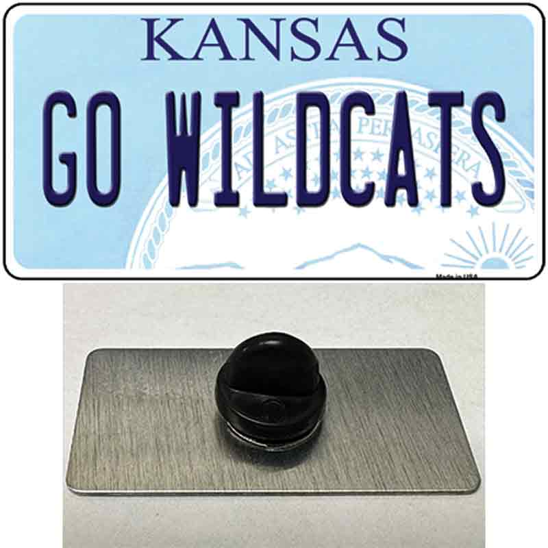 Go Wildcats Kansas Novelty Metal Hat Pin Tag