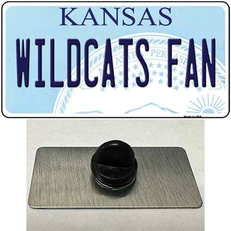 Kansas Wildcats Fan Novelty Metal Hat Pin Tag