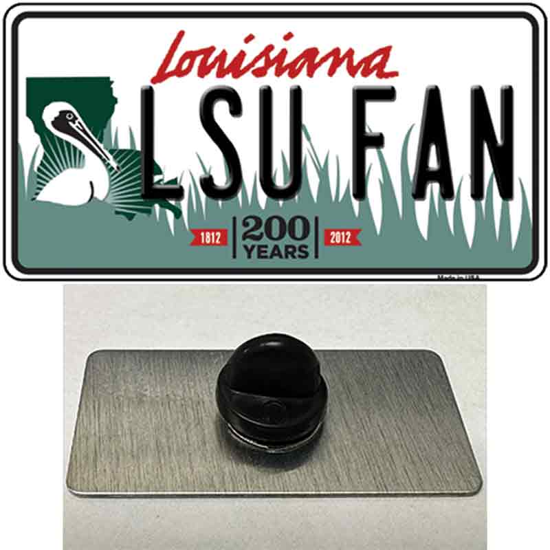 LSU Fan Novelty Metal Hat Pin Tag