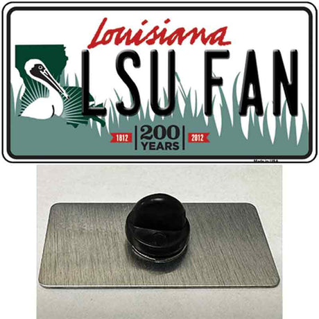 LSU Fan Novelty Metal Hat Pin Tag