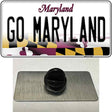 Go Maryland Novelty Metal Hat Pin Tag