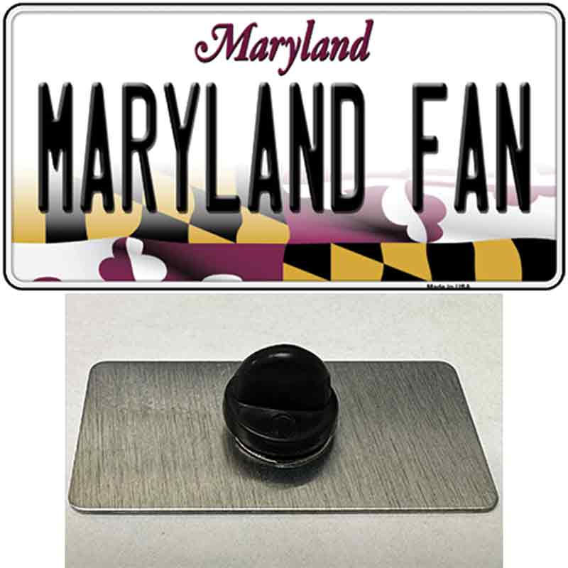 Maryland Fan Novelty Metal Hat Pin Tag