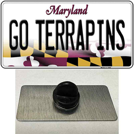 Go Terrapins Novelty Metal Hat Pin Tag