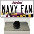 Navy Fan Novelty Metal Hat Pin Tag