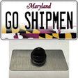 Go Shipmen Novelty Metal Hat Pin Tag