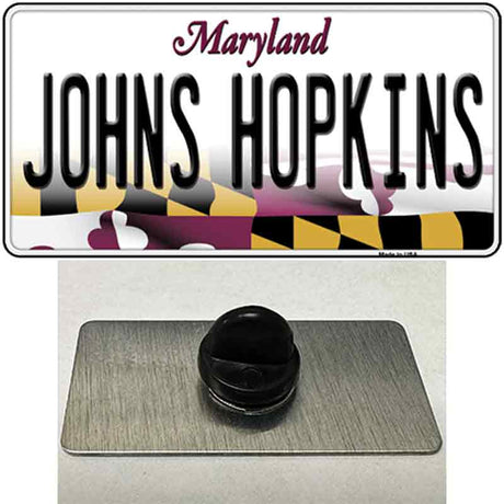 Johns Hopkins Novelty Metal Hat Pin Tag