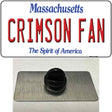 Crimson Fan Novelty Metal Hat Pin