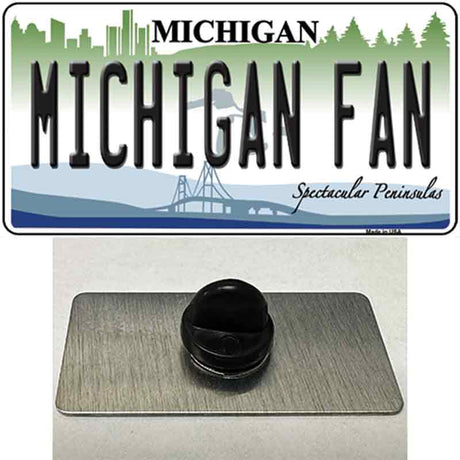 Michigan Fan Novelty Metal Hat Pin