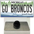 Go Broncos Michigan Novelty Metal Hat Pin