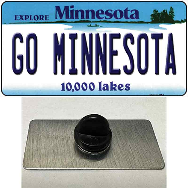 Go Minnesota Novelty Metal Hat Pin