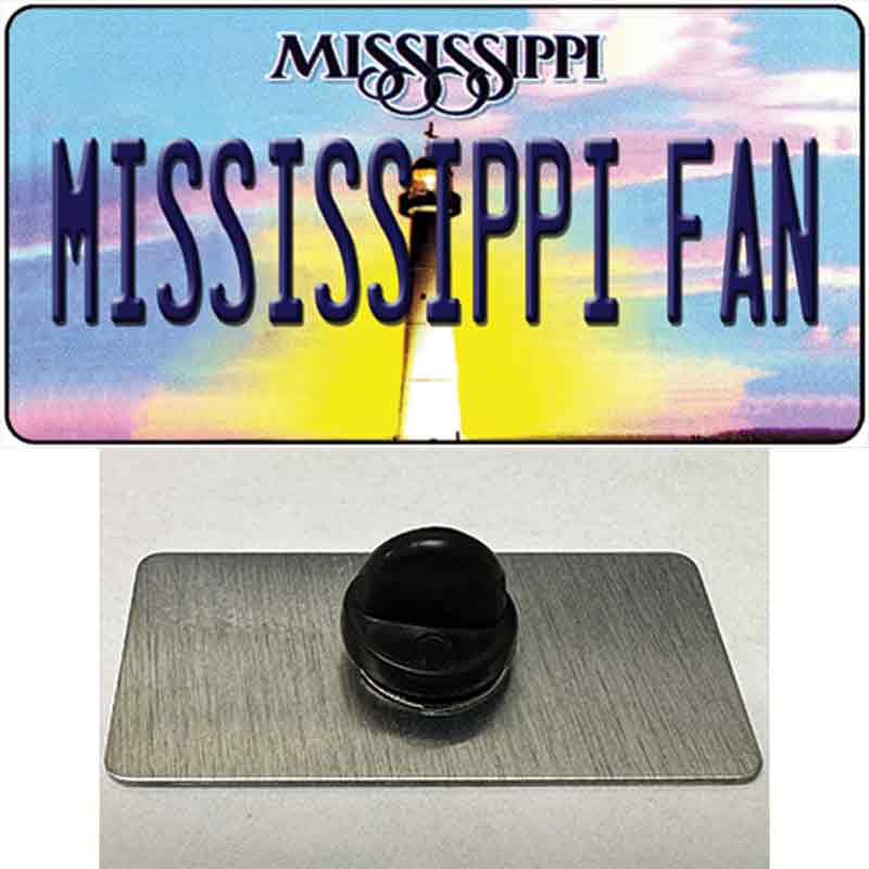 Mississippi Fan Novelty Metal Hat Pin