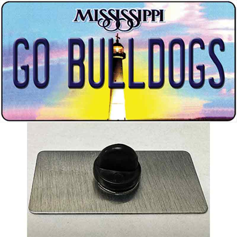 Go Bulldogs Mississippi Novelty Metal Hat Pin