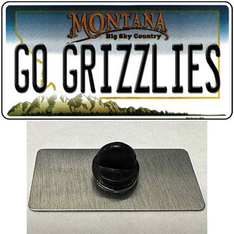 Go Grizzlies Novelty Metal Hat Pin