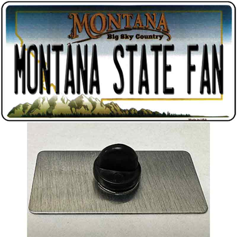 Montana State Fan Novelty Metal Hat Pin