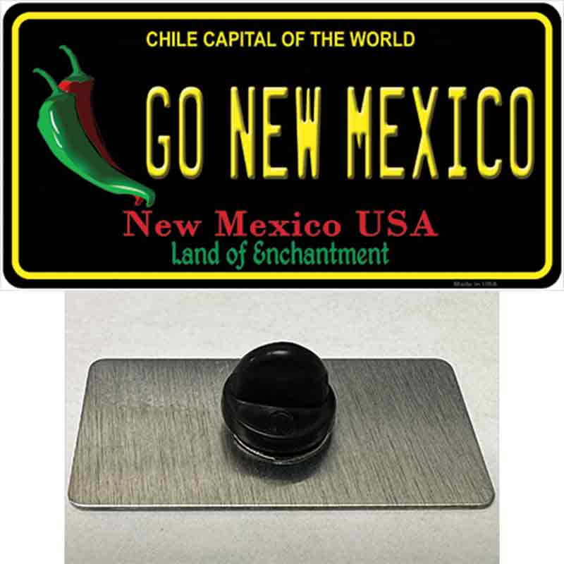 Go New Mexico Novelty Metal Hat Pin