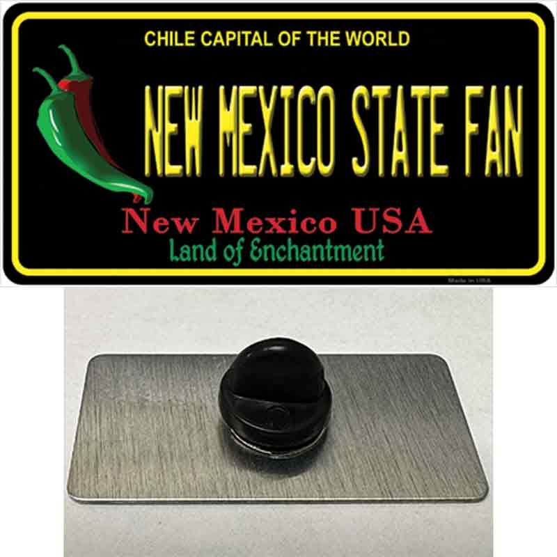 New Mexico State Fan Novelty Metal Hat Pin