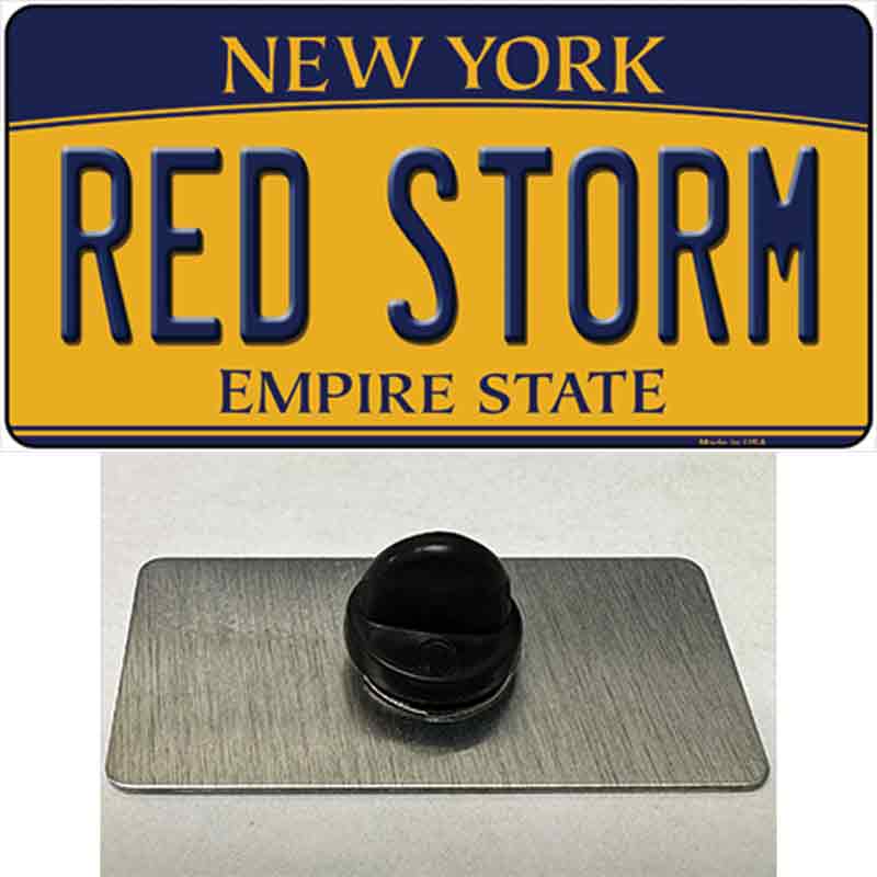 Red Storm Novelty Metal Hat Pin