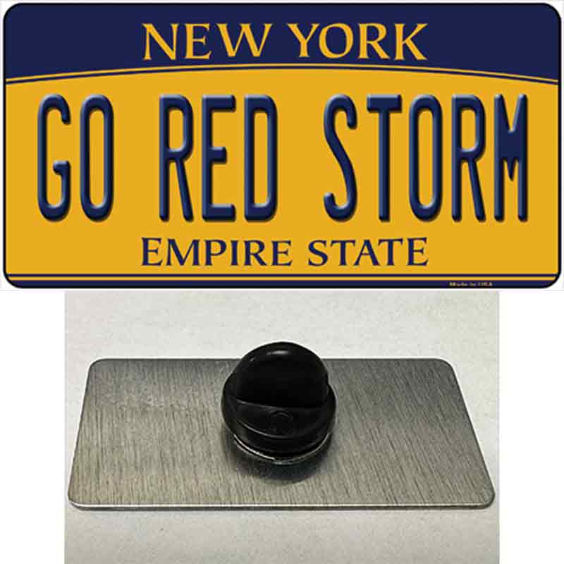 Go Red Storm Novelty Metal Hat Pin