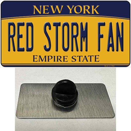 Red Storm Fan Novelty Metal Hat Pin