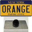 Orange Novelty Metal Hat Pin