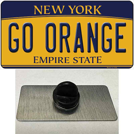 Go Orange Novelty Metal Hat Pin