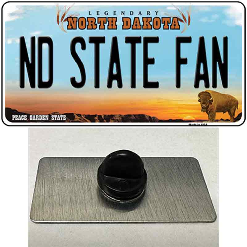 North Dakota State Fan Novelty Metal Hat Pin