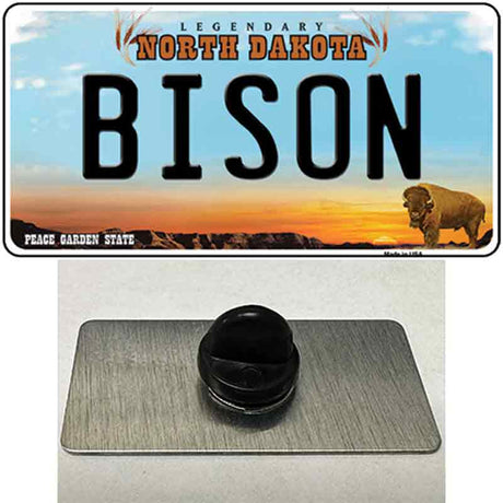 Bison Novelty Metal Hat Pin