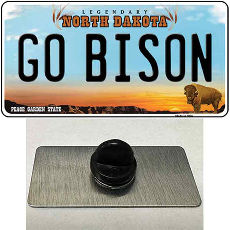 Go Bison Novelty Metal Hat Pin