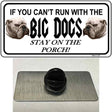 Run With The Big Dogs Novelty Metal Hat Pin