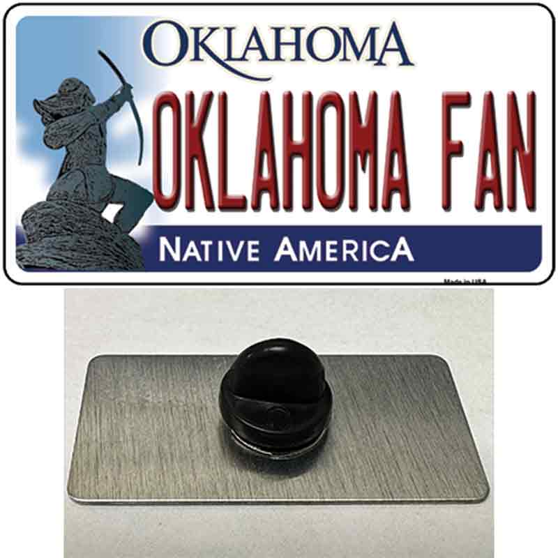 Oklahoma Fan Novelty Metal Hat Pin