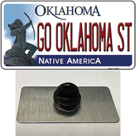 Go Oklahoma State Novelty Metal Hat Pin