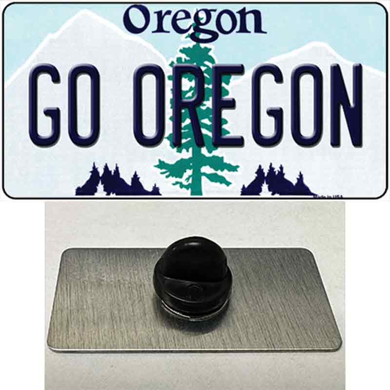 Go Oregon Novelty Metal Hat Pin