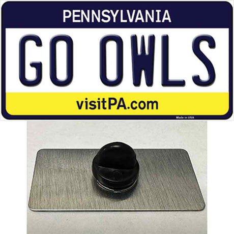 Go Owls Novelty Metal Hat Pin