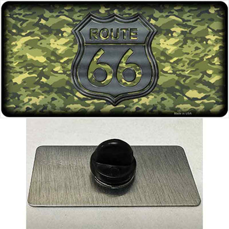 Route 66 Camouflage Novelty Metal Hat Pin