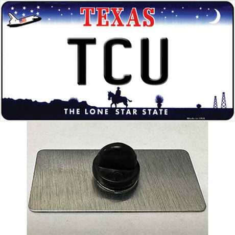 TCU Novelty Metal Hat Pin