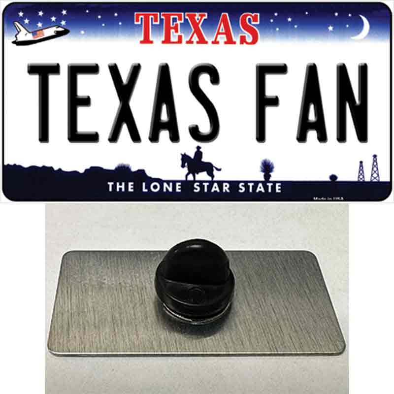 Texas Fan Novelty Metal Hat Pin