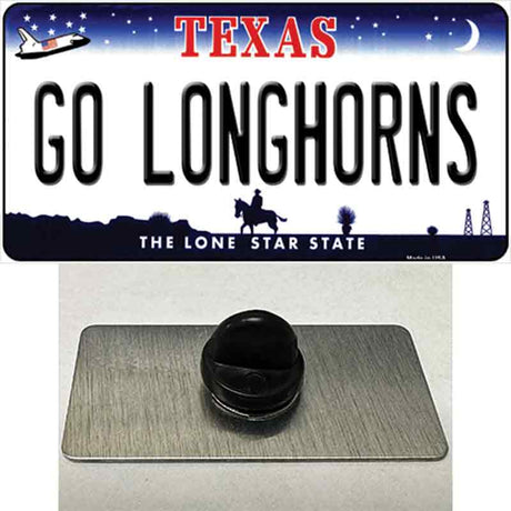 Go Longhorns Novelty Metal Hat Pin