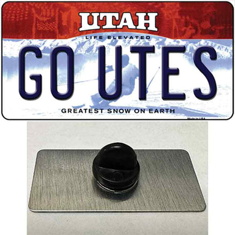 Go Utes Novelty Metal Hat Pin