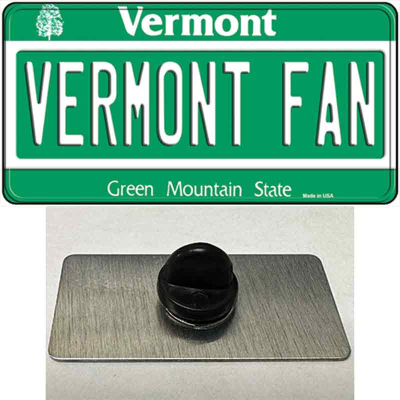 Vermont Fan Novelty Metal Hat Pin