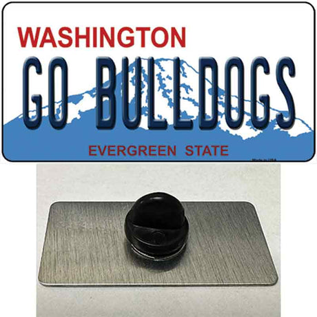 Go Bulldogs Washington Novelty Metal Hat Pin