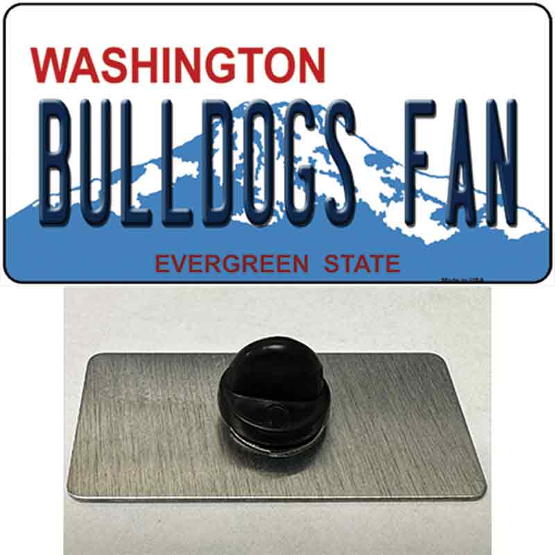 Bulldogs Fan Washington Novelty Metal Hat Pin